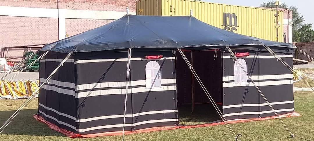 خيمة باكستانية جديدة، لم تُستخدم بعد.
مكوّنة من أربع طبقات، مقاومة للمطر.
المقاس: 4 × 6.
اللون الخارجي: أسود مخطط بالأبيض.
اللون الداخلي: أحمر ملكي.
السعر: 575
📞***********
