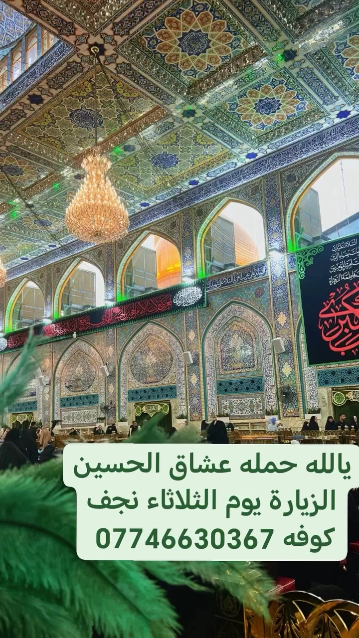 يالله حمله عشاق الحسين الزيارة يوم الثلاثاء نجف كوفه لاتصال ***********
