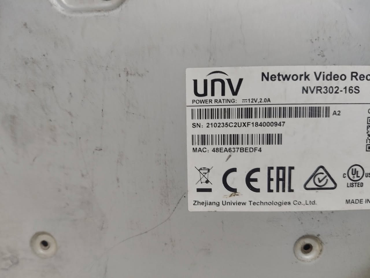 السلام عليكم من رخصه المدير للبيع جهاز نوع UNV نوع IP الدقة 8 ميكا 16 جنل شرط الفحص بس ناسين رمز الدخول وينفتح يم ابو حاسبه سعره 50 ألف سكن بغداد تليفون واتساب ***********
