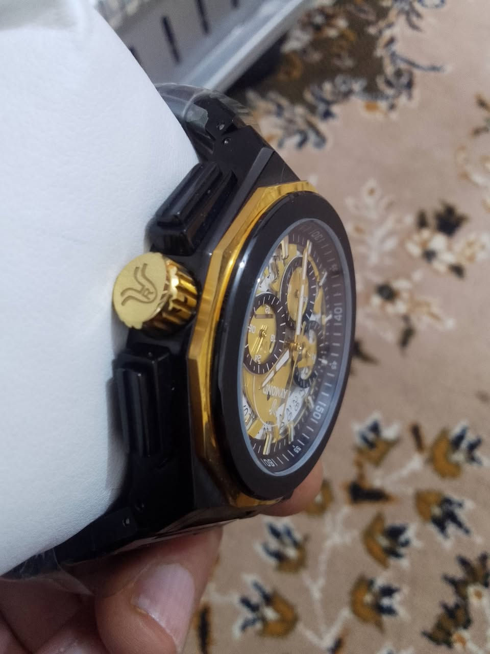 اللهم صل على محمد وال محمد الطيبين الطاهرين
رايموند سويسري أصلي وكالة جديدة لم تستخدم سيراميك بل كامل كوارتز كونغراف قطر 45 طوك تغليف ذهب عيار 18 سعر 125 دولار


**إذا كنت صاحب هذا الإعلان وتريد حذفه لأي سبب، رجاءا أرسل رسالة إلى الدعم الفني**