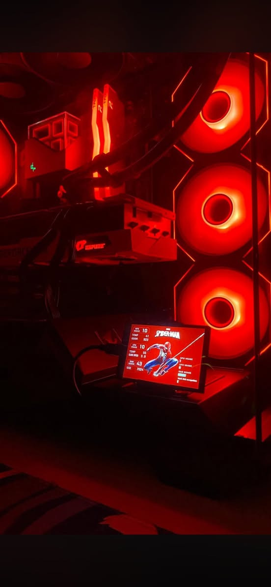 تجميعة للمراوس

سلام عليكم شباب تجميعة رايده مراوس بتجميعة بيهة معالج اقوى واذا جان 3d من رايزن بعد احسن بهواي تجميعة انطي بيهة ضمان من اي مشكلة

RTX 3070 ti i game 

R7 5700x 

Ram Tforce 2x8 16 3600mhz

MB b550 auros elite 

تبريد مائي ٣ مراوح من deepcool LT720 360mm

Power supply 750w plus gold 

1t m.2 

128gb ssd 

Fan lian li 

Case antec 

وياهة شاشة صغيرة تعرفض الحرارة ولمواصفات ولاستعمال مال حاسبة وشكلهة حلو تكدر تغير كلشي بيهة


**إذا كنت صاحب هذا الإعلان وتريد حذفه لأي سبب، رجاءا أرسل رسالة إلى الدعم الفني**