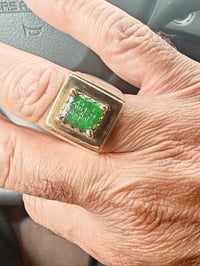 خاتم زمرد كولمبي • ذهب 21 • قطعة أثرية نادرة