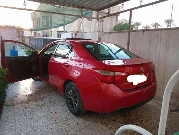 للبيع او مراوس بأقل 
كورلا s 
موديل 2014 
محرك وكير وصدر وتبريد 
بحاله ممتازه 
بصمه وفتحة سقف وكراسي جلد وشفتات ستيرن
رقم انكليزي وباسمي 
سعر 120 ورقه 
للاتصال ***********  
العنوان بغداد الاسكان
