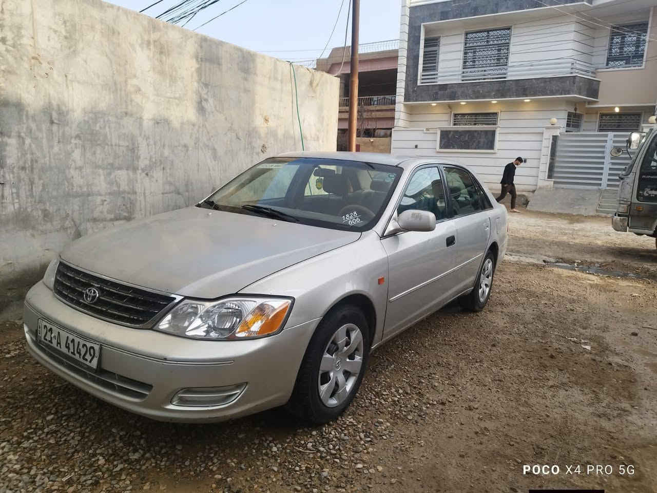 سلام عليكم  للبيع سعر 78 كفالة عامة  غير مطلوبة كفالة دك حاسبة يلة     غير مصبوغة بلادي عل وضعهة (ياباني بترابة)) (((سيارة ب اسمي سنوية 2029 تحويل ثاني يوم هزة جديدة)))

افلون 2002 خليجي محرك جديد حدادية امامية خلفية جديدة كير  جيد جدآ شاشة GPS جام كهربائي تبريد شغال تدفئة تبريد رقم سليمانية انكليزي تايرات بحالة جيدة جدآ
ضربة فقط جاملغ خلفي ايمن فقط لاكن ضربة خفيفة
سيارة كاملة من كلشي فقط بيهة جراد خفيف


**إذا كنت صاحب هذا الإعلان وتريد حذفه لأي سبب، رجاءا أرسل رسالة إلى الدعم الفني**