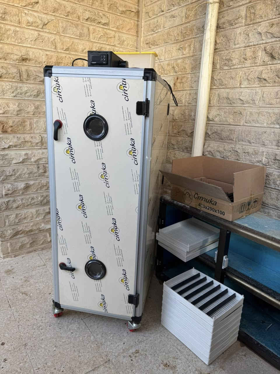 للبيع مفقس بيض أوتوماتيكي 500 بيضة – صناعة تركية 🇹🇷
مفقس بيض أوتوماتيكي 100% من شركة Cimuka جيموكا التركية المعروفة بجودة صناعتها.

🔹 السعة: 500 بيضة دجاج
🔹 يقبل بيض بأحجام مختلفة (رومي، بط، أوز، سمان حسب الصينية)
🔹 تقليب أوتوماتيكي كامل
🔹 تحكم رقمي بدرجة الحرارة
🔹 توزيع حرارة متوازن بمراوح داخلية
🔹 هيكل ألمنيوم معزول يحافظ على ثبات الحرارة
🔹 يعمل على كهرباء 220 فولت
🔹 نظيف وجاهز للعمل مباشرة
مستعمل وجبتين فقط ونسبة النجاح 95%
📍 الموقع: الموصل حي الحدباء
💰 السعر: 1,500,000 دينار عراقي (قابل للتفاوض بالمعقول)

الجهاز عملي ومجرب ونتائجه ممتازة، مناسب للمشاريع الصغيرة والمتوسط
للتواصل على الماسنجر او على الرقم ***********
