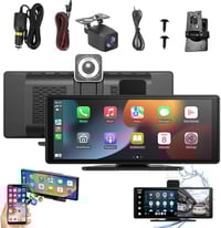 شاشة سيارة ذكية • اندرويد اوتو كار بلاي • داش كام امامي وخلفي