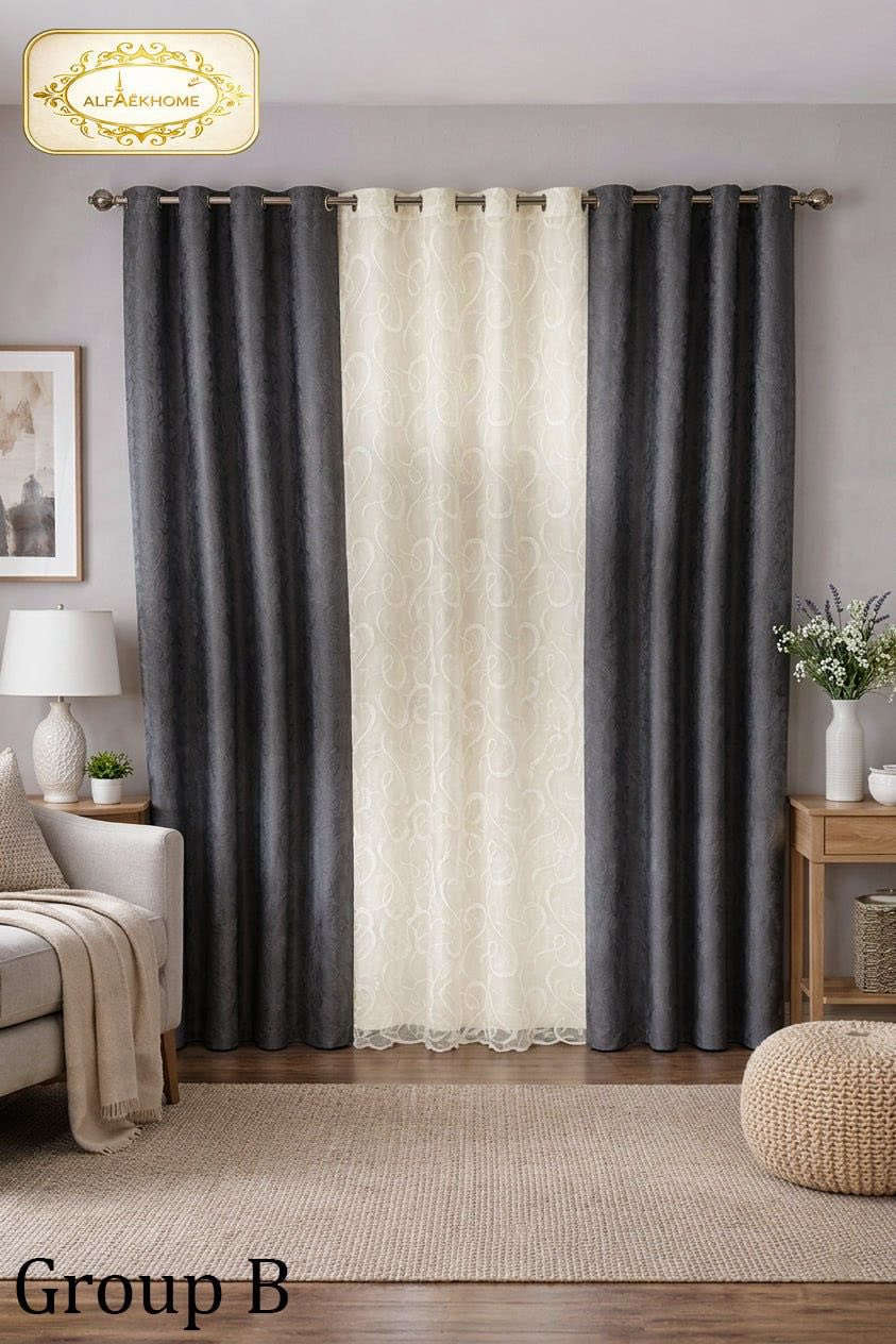 آللهم صل على محمد وآل محمد 

ماركة الفائق 

موديل حديث من الستائر متكون من 3 قطع خامه شامو ثقيله وكوالتي عالي 
ثلاث قطع داخل الحقيبه

ارتفاع 3 م وعرض 4.5 م الستائر حلقات 
متوفر جميع الالوان 

للحجز و الأستفسار مراسلة الصفحة أو واتساب على الرقم 

***********

العنوان / الديوانية _ قضاء عفك_ شارع المحيط مقابل مجمع محمد الصباغ داخل الفرع 

يوجد خدمة توصيل داخل قضاء عفك و لجميع المحافظات
