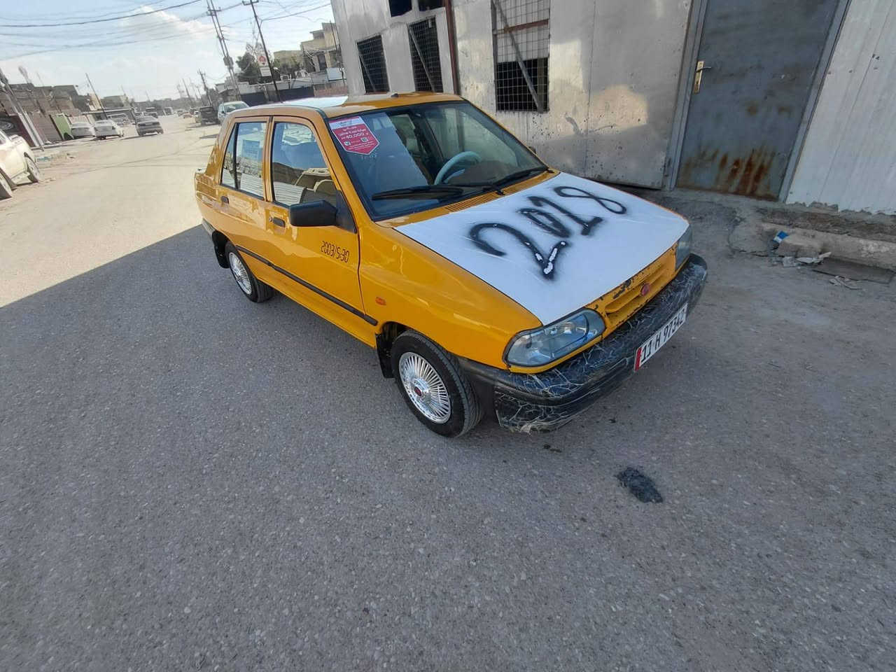 سلام عليكم عندي سايبه موديل 2018سياره بيها جاملغ امامي مصبوغ وبيها بارد شي قليل مكينه كير تخم تاير جديد سياره جاهزه رقم بغداد الدولي مصفرة هيئه وغرامة سياره جاهزه مكاني بغداد السعر ٣٩وبيها مجال انتصل عل رقم ***********
