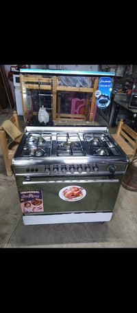 طباخ ستيل • ٥ عيون • فرن جديد