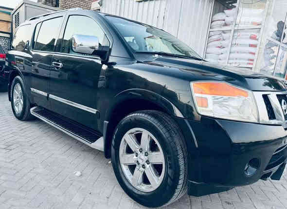 السلام عليكم نيسان ارمادا موديل 2012 فول /1/1 جلد بصمه فتحه محرك 8 سلندر/ كشنات كهرباء / خزن ميموري /  ترحيب / جنطه كهرباء/ مري شفط / ويل كروم نيكل / تخم تاير جديد / صدر امامي خلفي جديد/ رقم بغداد دولي جديد  / ابسمي  بيها 3 قطع صبغ  وباقي السياره مكفول سعر 145 / رايد مراوس  /للاستفسار الاتصال***********
