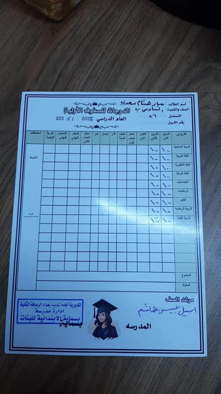 بمناسبة قرب امتحانات 
نصف السنه لاتفوتون الفرصه لرفع وتعديل درجات أبناءكم 
تدريس خصوصي 
لكافة المواد الابتدائيه و المتوسطه بايدي كادر متخصص
العنوان 
B2
للحجز الاتصال على واتس اب ***********
أو خاص
