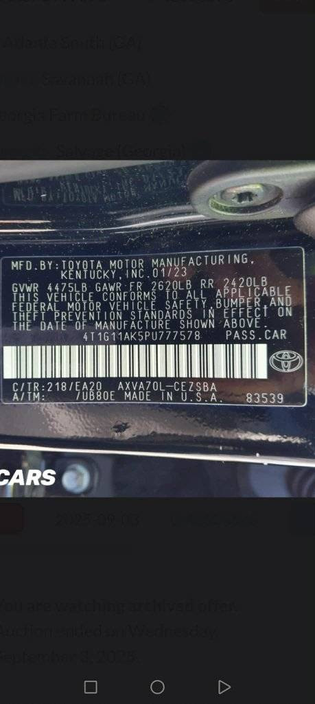 كامري ٢٠٢٣ SE بيع مستعجل مستعجل مستعجل
الحادث موضح بالصور. السيارة دخول جديد 

بابين بيها مكانات معجون مع جملخ امامي وخلفي جهة النفر بس مو كثير... وتكمة بهيا معجون تقريبا ٣٠سم جهة النفر بين البابين  ومصبوغة توحيد لون بخ حزام صبغ امريكي ماعدا السقف والبوند. سونر موجود

بدون دواخل 

المحرك 4 سلندر 2500 المرغوب

تو ويل المرغوب

العنوان دهوك

المواصفات:

• كشنات جلد 

•كشنات كهرب

• رادار امامي ومانع اصطدام

•تحديد المسار 

• المصابيح الامامية LED

• اشاير بالمري+هيتر بالمرايا الجانبية

• شفتات كير بالستيرن

• تحكمات ستيرن 

•مثبت سرعة 

•شاشة كبيره

•كامره دواره

وبعد بي مواصفات

السعر ١٦٠ وبيها مجال شويا


**إذا كنت صاحب هذا الإعلان وتريد حذفه لأي سبب، رجاءا أرسل رسالة إلى الدعم الفني**