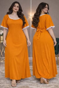 دشداشة • ياقة دانتيل • رباط خصر