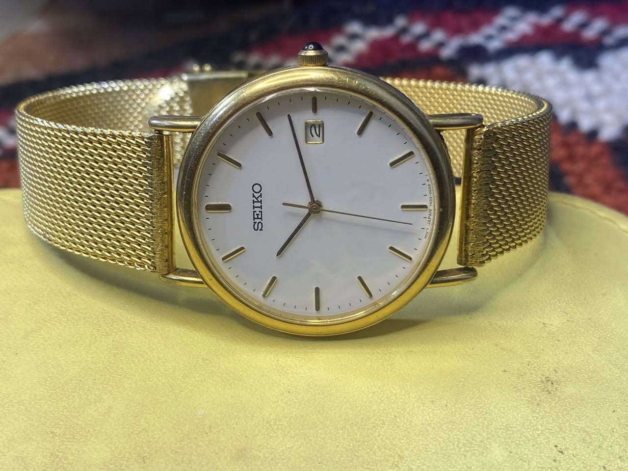 ساعهSEIKO
ياباني اصلي كلاسك سلم ساعه

نافذه لتاريخ سير حصيرة مستبدل

قطر35/40 نظافه عاليه جدا جدا 

سعر50 الف يتوفر توصيل لجميع العراق


**إذا كنت صاحب هذا الإعلان وتريد حذفه لأي سبب، رجاءا أرسل رسالة إلى الدعم الفني**