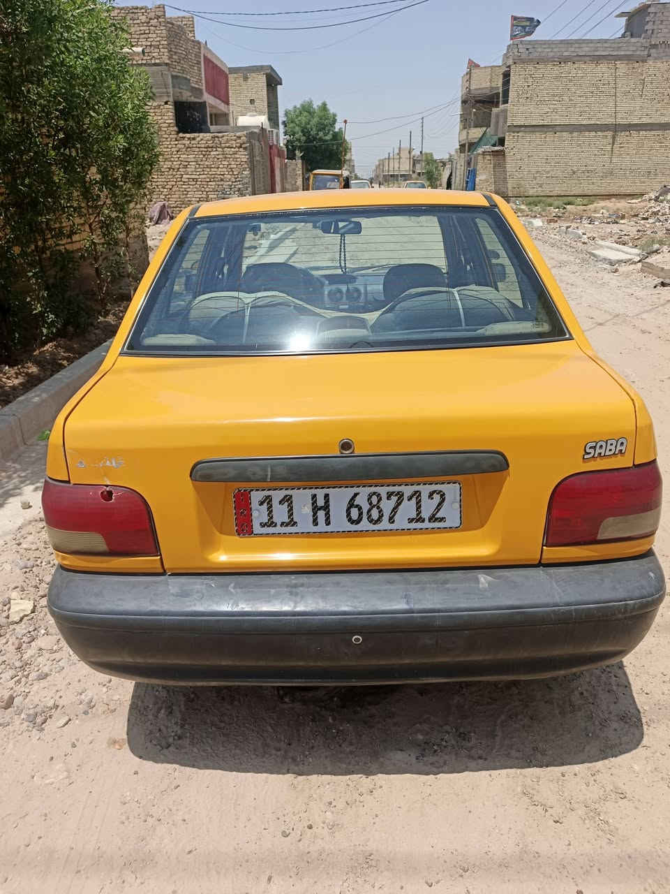 السلام عليكم
سايبا موديل 21 بأسمي تحويل مباشر سيارة هزة جديدة ورقم جديد ومصفره هيئة وغرامات
مكفوله بيهه بارد بحافة البنيد وطخات بسيطه 
كير مكينه مكفول تبريد تدفئة كهربائيات كلهه شغاله وخير من من الله سعرها 53 وبيهه مجال قليل مكاني بغداد الشعب 
للاستفسار اتصل ***********
