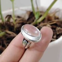 خاتم من حجر الدر النجفي الأصلي الصافي صياغه ثقيلة وجميلة فضه عيار ٩٢٥ ...