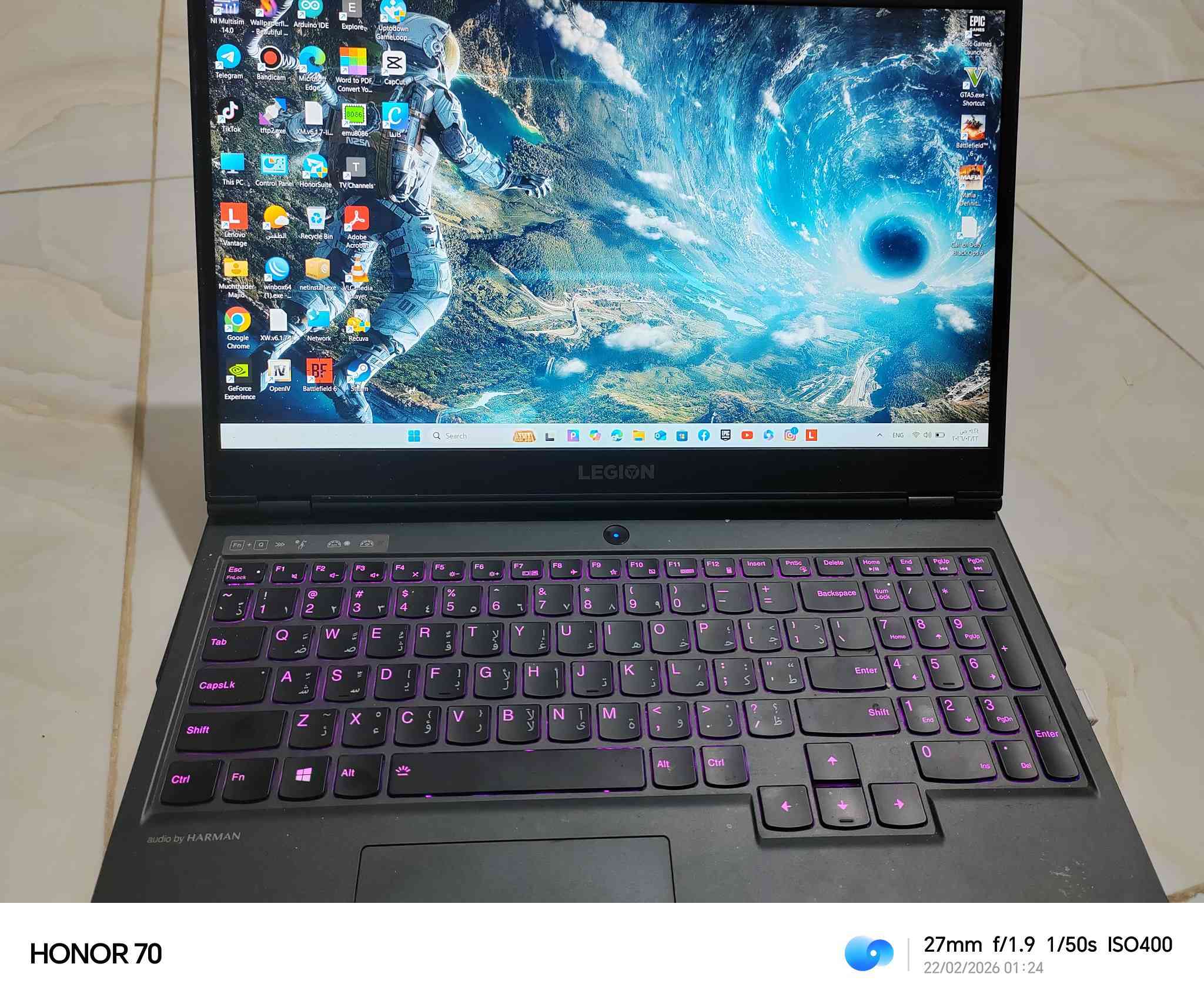 لينوفو ليجن 5
المواصفات
cor i710h
ram 16
hard hdd 1 tera
ssd 512 m.2
gtx 1660ti 6G
screen 2k 120 hz
Windows 11 orginal 
ملحقاته كارتونه شاحنة جنطة ماوس جويستك
مكاني سماوة توصيل ماعندي
سعرها 900 مع المجال
لاب توب ماخذها جديد على ايدي يعني مو بالة او اوبن بوكس
خلصت دراستي بيها واريد ابيعها


**إذا كنت صاحب هذا الإعلان وتريد حذفه لأي سبب، رجاءا أرسل رسالة إلى الدعم الفني**