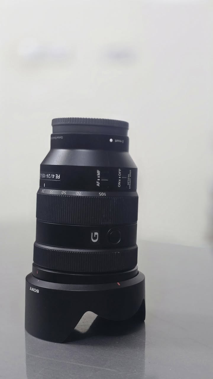 عَدَسة سوني g master
24_105 
G oss 
مثبت بصري 
إستخدام بَسيط جداً 
التواصل واتساب 
***********
