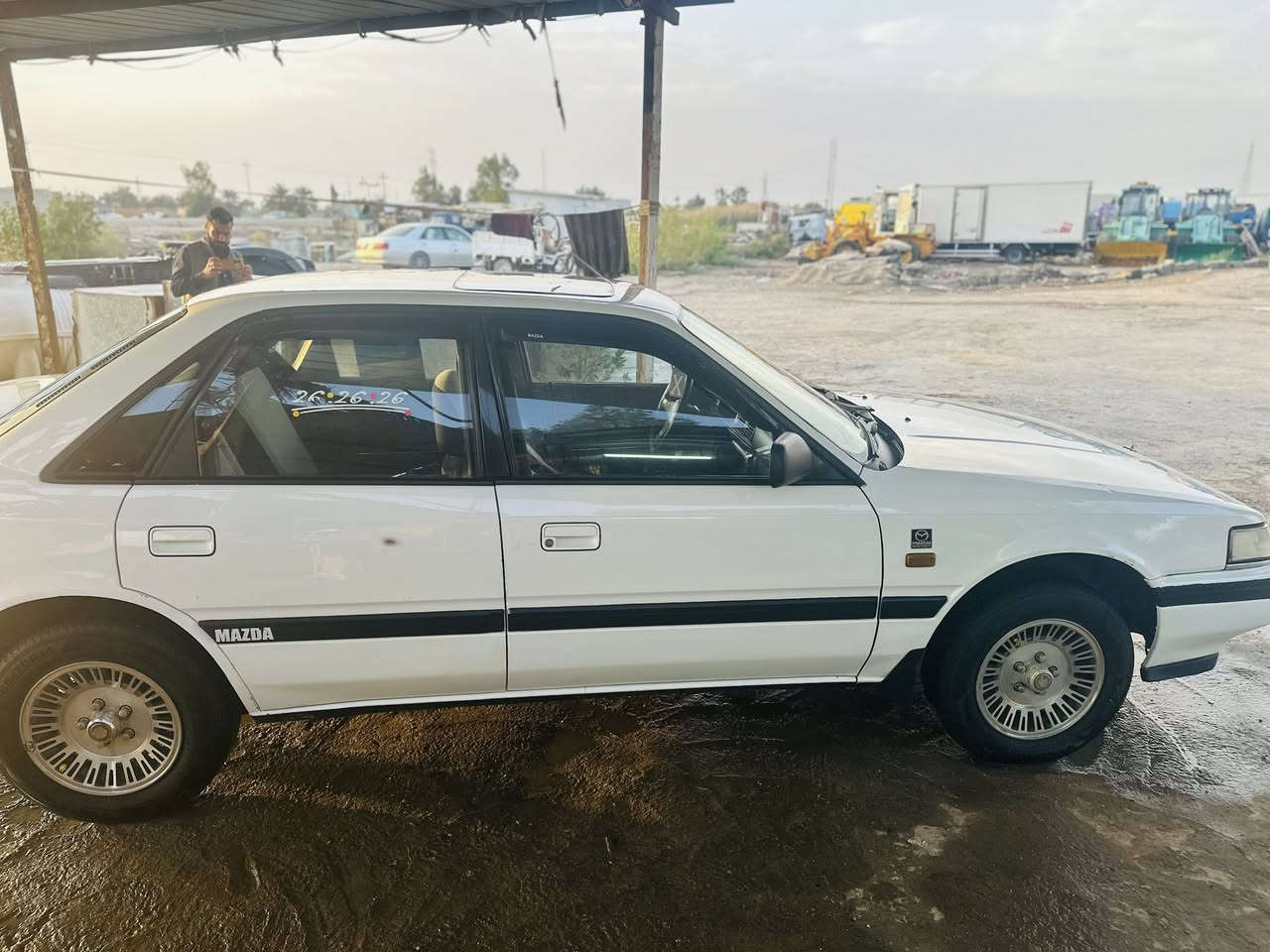 سلام عليكم ماصدا موديل  ٩١ سياره مكفوله ضربه من كلشي بيه جراد جاملغات خلفي موكلهن بس الجوه بدون ضربه ومعجون رقم اربيل بسمي كير عادي سياره جاهزه من كلشي مكانه بشطره ***********
