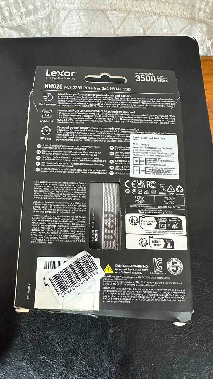 هارد lexar ssd m2 1t nvme جديد غير مستخدم فقط مفتوح العلبة مثل مموضح بالصور والسعر 175 الف


**إذا كنت صاحب هذا الإعلان وتريد حذفه لأي سبب، رجاءا أرسل رسالة إلى الدعم الفني**