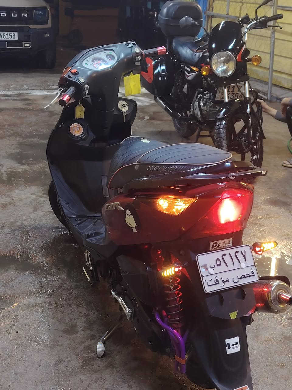 السلام عليكم دراجه ثعلب مزود للبيع
داجة ثعلب فول تزويد 
كلجات رياضي اصلي
دبل خلفي امامي اصلي
قبق فلاوين اصلي
ويل كاب نجمة اصلي
تايرات جيلاتين امامي خلفي
يدات بريك اصلي
صالنصة اصلي
قبق بانزين اصلي
مكاني:الغزالية
رقمي:***********
