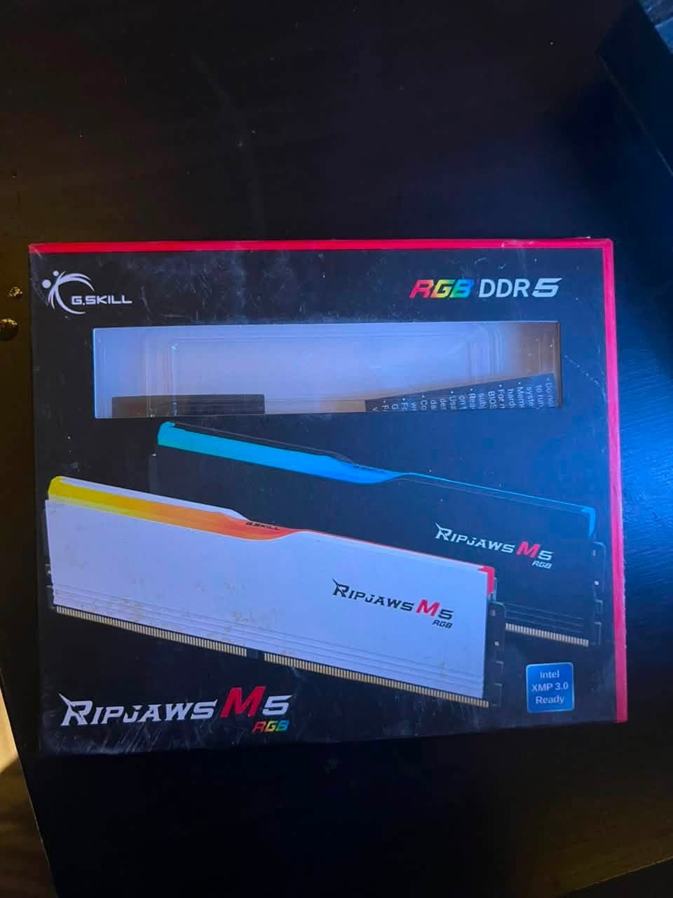 السلام عليكم
رامات للبيع

G.SKILL Ripjaws M5 RGB DDR5 96GB (2x48) 6400MHz CL32 Black Intel XMP Ready

ستكات ثنين فقط يعني 96GB 

مستعملات قليل جداً 

للتواصل واتساب: 

***********
