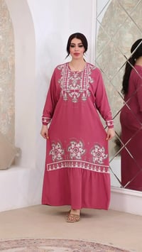 دشداشة مصري  خامة قطن مراسي تطريز مع استراس  شرط الفحص    فري سايز  لح...