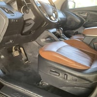 توسان 2015خليجي  مكفول  لمتد 1/1 بصمة بانوراما  كراسي جلد قرميدي كراسي...