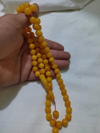 سبحه من الكهرب البولوني الحر الطبيعي المضمون من الكبس والضغط  بعدد حبا...