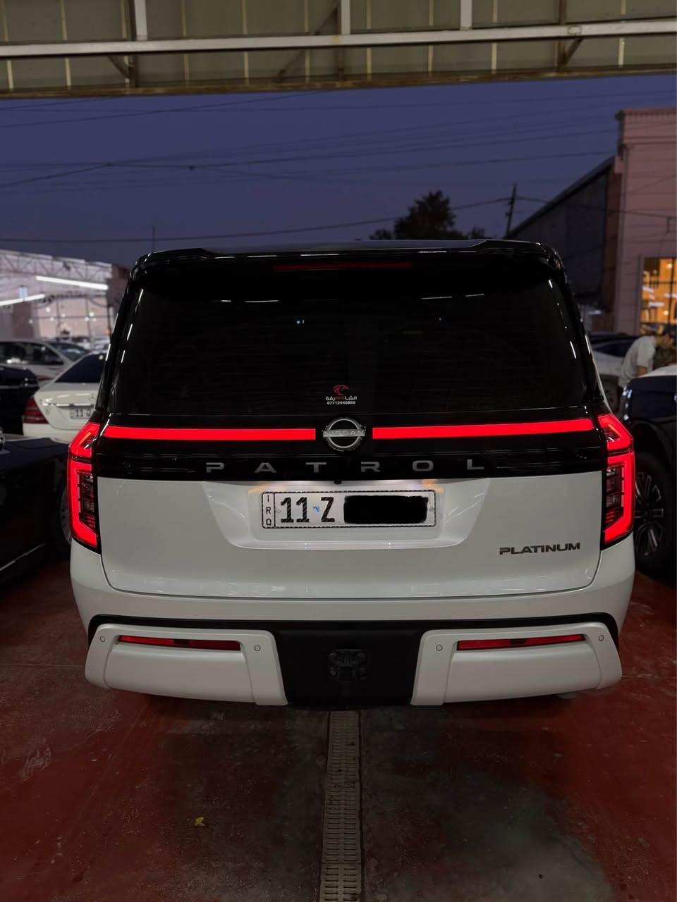 باترول 2025 أعلى فئة بلاتينيوم 

< توين تيربو >
 < تو كلر اصلي >
العداد : 15,000km
كفالة عامة 
مغلف سقف وتكم ودعاميات 
سابقاً مغلفة كاملة 
ضمان السور : مجاني : صيانة + زيت 
جكات اوتو رفع وتنزيل حسب الطرق 
كراسي مساج + تدفئه وتبريد 
12 سماعة Klipsch
كراسي خلفي كهرباء 
كامرات 360 (5 كامرات) ويا نظام رؤية 3D
شاشات كبيرة + هيد أب دسبلي
 سقف بانوراما
رادار + مثبت سرعة ذكي
تحذير مغادرة المسار
نقاط عمياء
فرملة طوارئ

بعد هواي بيها مواصفات 

*********** بغداد, العراق
