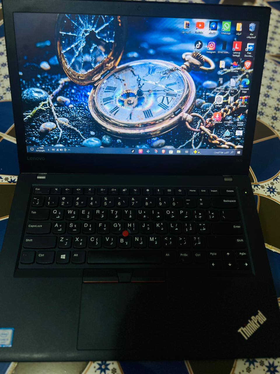 السلام عليكم
لابتوب ThinkPad T470 للبيع او المراوس بتلفون 
مواصفات الجهاز:
معالج i5-th6
ذاكرة التخزين 256 SSD
الرام 8
يحتوي نظام وندوز 10 برو مفعل 
الجهاز ايضا يدعم الاقلاع السريع يعني خلال ثواني يشتغل الجهاز
يحتوي على بطاريتين وحده داخلية حالتها جيده والثانية خارجية تقريبا منتهية 
والجهاز قابل لزيادة سعة البطارية الخارجية(يعني تكدر تشتريله بطارية سعتها عالية تشغلك اكثر من 10 ساعات)
الجهاز مستخدم شي قليل حييل نظيف وما مفتوح
يجيك وياا الجهاز شاحنة بقدرة 65w وماوس بلاتوث وجنطة
رقم الهاتف:***********

