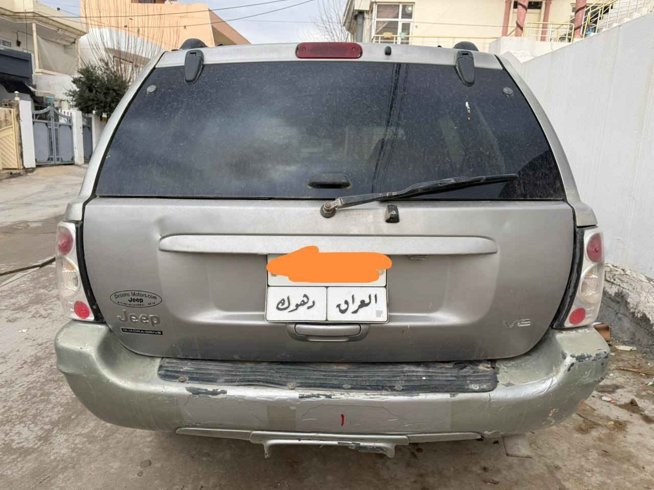 جيب موديل ۲۰۰۱ محرك ٨ بلادي سيارة مكلوبة ومصلحة و مصبوغة عام بدون كصة كير محرك مكفولة وكالة عامة باسمي شرط الوكالة او التحويل سعر ۳٤ مكان سليمانية ***********
