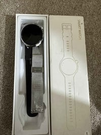 ساعه سمارت • سير فضي • سير اسود