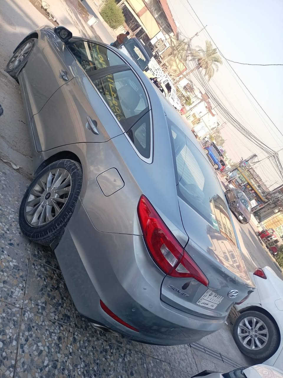 سوناتا خليجي 2016 شاشه وكامره وحساس خلفي و3 مود درايڤ بأسمي رقم بغداد ماشية 157 صبغ جاملغ خلف السايق بدون معجون وجزء من الباب وباب الراكب بدون معجون  تبديل جاملغ ايمن وتصليح لغد ايمن خفيف مكينة مبدل كازكيت حجم مكينة 2400 رقم الاتصال *********** بغداد, العراق
