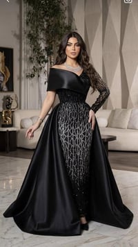 فستان أسود • قياس ٤٠ • جديد لبس مرة