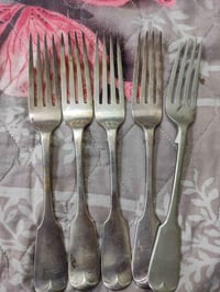 نحاس مطلي فضة • ١٤ قطعة • مقاسات متنوعة