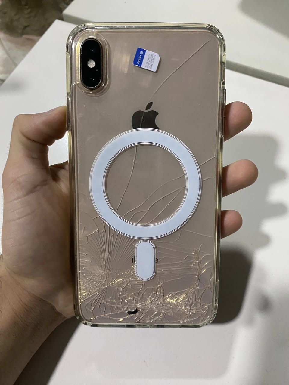 السلام عليكم
أيفون x s max للبيع 

ذاكره 64 
تك سيم 
بطاريه 77 اصليه 
الجهاز شاشه مبدله وضهر مكسور فقط 
فيس إيدي شغال 

سعره 165 ألف


**إذا كنت صاحب هذا الإعلان وتريد حذفه لأي سبب، رجاءا أرسل رسالة إلى الدعم الفني**