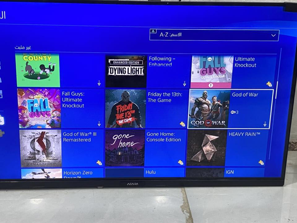 السلام عليكم 
بلي فور للبيع ⭐️
الالعاب مثل ماموضح بالصور 
God of war 4
The last of us
The witcher
Gta five 
A way out 
Call of Duty black ops 4
Call of Duty black ops 3 
Battlefield v
Battlefield 1️⃣ 
Minecraft
Need for speed 
The crew two 
Call of duty modren
Nba 2019 
وهواي العاب ودائميات بالبلي مثل ماموضح
البلي سلم نص تيرا اخر تحديث 
يجي وي كارتونته ووايراته الكاملات وجويستك 
البلي مكفول انظف من النظيف جدا 

السعر ٢٣٥ قفل 
النجف الاشرف 
واتساب : ***********
