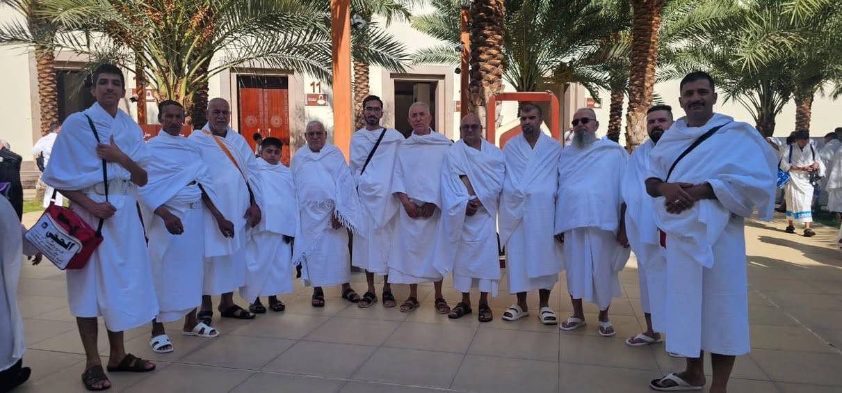 قافلة#الحاج_حسن_ذياب_احمد 
معتمرين  #مكتب_الحجي (رحلة محرم الحرام 🚌🚌 )  تهل بالاحرام من ميقات اهل المدينه أبيار علي متوجهين إلى المسجد الحرام🕋
 لاداء مناسك العمرة لبيك اللهم لبيك لبيك لا شريك لك لبيك ان الحمد والنعمة لك والملك لا شريك لك لبيك…
 
بادارة اخوكم وخادمكم
#الحاج_حسن_ذياب_احمد
————————————————
كونوا معنا في رحلتنا القادمة (جوا✈️ - برا 🚃)
بسعر مميز شامل كافـة الخدمات
 👈👈 بتاريخ 15_ 20 /7 / 2026
✅السكن في المدينه المنورة في المنطقه المركزية فندق (4 نجوم) 
✅السكن في مكة المكرمة فندق 4 نجوم قريب من الحرم
✅ وجبات طعام طيله فتره الاقامه  
✅جميع مزارات مكه المكرمه والمدينه المنورة.
✅ارشاد ومحاضرات دينيه ✅
————————————————
للحجز والاستفسار مراجعة المكتب أو مراسلتنا ع الواتس اب وتلكرام 
1️⃣ ديالى - المقدادية- حي المعلمين - مقابل الجامع 
***********- ***********☎️
