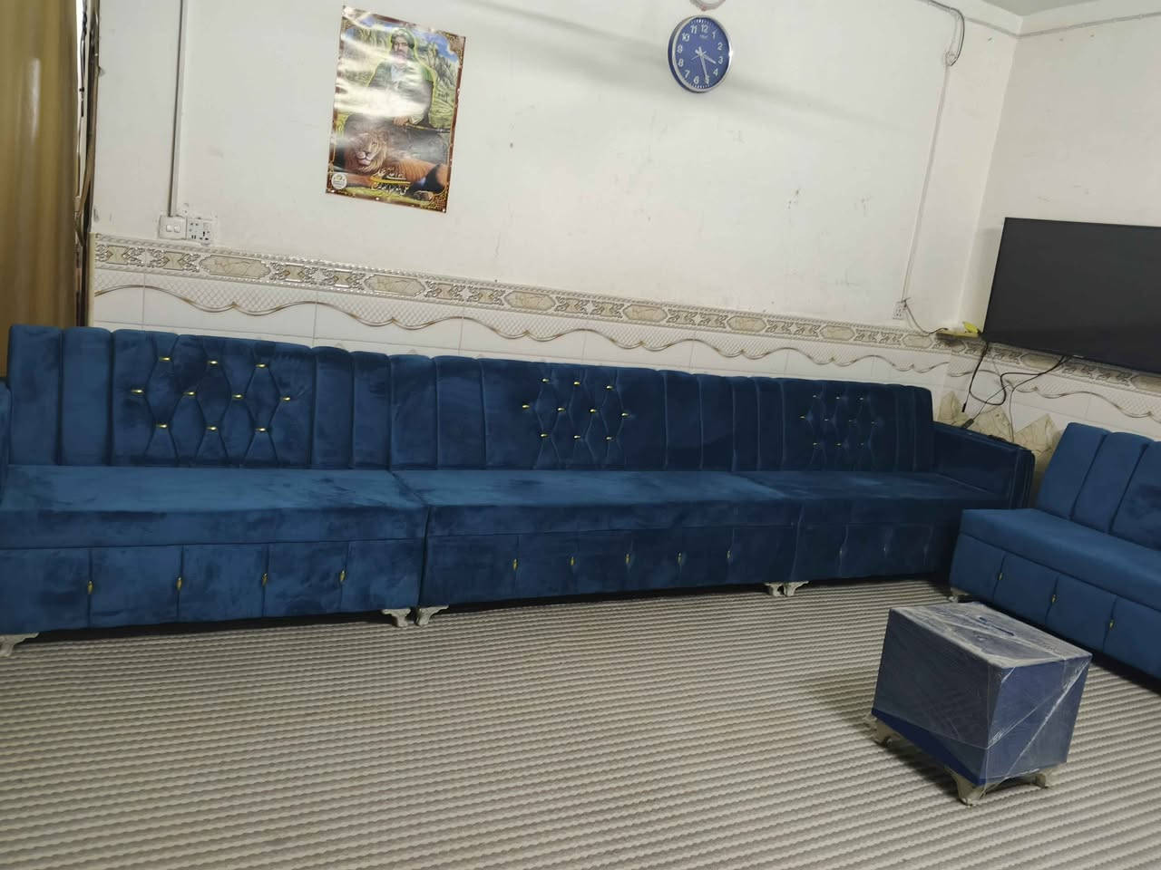 تخم ديوان غير مستخدم 16متر ونص شغل درجه اولئ بعد ويا 3 قطع مامصورتهن اليريده يتفضل خاص النجف, العراق


**إذا كنت صاحب هذا الإعلان وتريد حذفه لأي سبب، رجاءا أرسل رسالة إلى الدعم الفني**