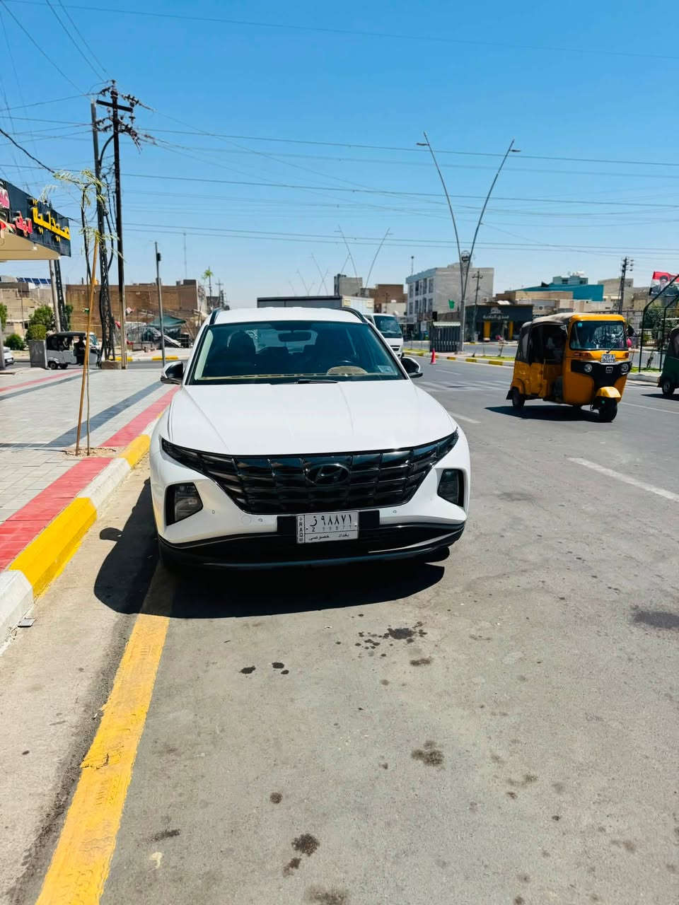 توسان ٢٠٢١ بغداد محوزه للمصرف بعد ٤ اشهر ينفك الحجز مالتهه ماشيه ١٢٠ الف بيهه بارد بالجنطه وشخوط ٢ مكحلات ب الجاملغ الايمن الخلفي موضحات بالصوره كير محرك مكفول السعر ١٦٨$ 
***********
