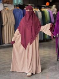 عباءة دوبل • نقاب • مقاسات M L XL XXL