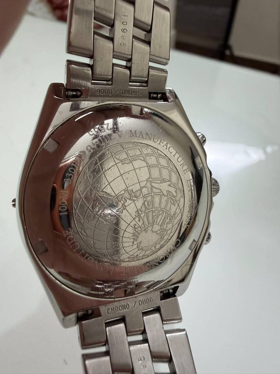 ساعه سويسريه اصليه 100% Breitling Chronomat Longitude GMT Automatic ستوب واتش كرونوجراف اوتوماتيك حاله ممتازه جداً مينا لون اخضر زيتي نادر ومميز بازل دوار زجاج كريستال مقاوم للخدش كستك ستيل موديل بايلوت  قطر 41 ملم السعر المطلوب 1500 دينار للتواصل  على الرقم 0785261118


**إذا كنت صاحب هذا الإعلان وتريد حذفه لأي سبب، رجاءا أرسل رسالة إلى الدعم الفني**