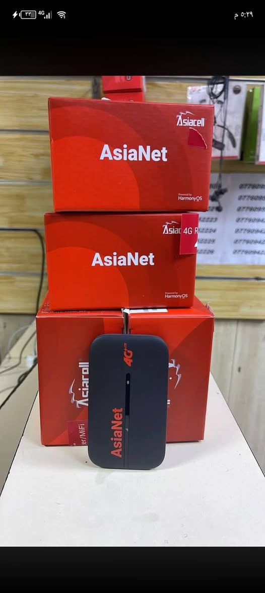 راوتر محمول اسيا نت 4G جهاز جداً قوي اخر اصدار 
سعر الشراء 100الف مستخدم 18 يوم فقط جهاز نظيف100% سعر المطلوب 60 قفل لان كارتونه ضايعه ابيعلك بدون شريحه 
راسلني خاص وبيك خير وتدلل +مكاني بغداد بسماية
او ع رقمي : ***********
