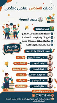 السادس الإعدادي • دفعة ٢٠٢٧ • تجريبي مجاني