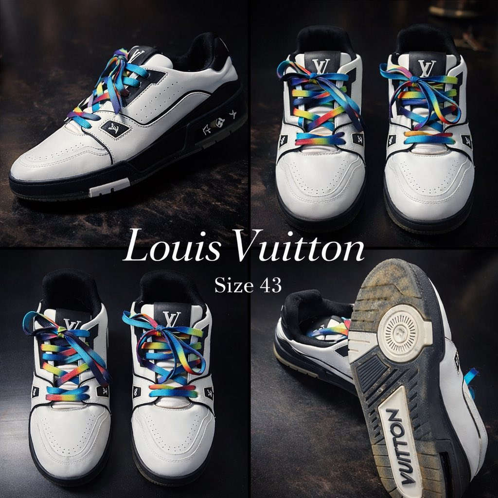 ✨ حذاء Louis Vuitton الأصلي ✨

حذاء فاخر من ماركة Louis Vuitton بتصميم أنيق ورياضي مناسب للاستخدام اليومي وللإطلالات المميزة.

🔹 الماركة: Louis Vuitton
🔹 القياسات مذكوره بالمنشور 
🔹 الصناعة: Made in Italy 🇮🇹
🔹 الحالة: ممتازة كما موضح بالصور
🔹 تصميم فاخر مع شعار LV المميز

تابع كل ماهو جديد ومميز ونادر
توصيل موجود 🚚
📩 للاستفسار أو الشراء مراسلة الصفحة

#


**إذا كنت صاحب هذا الإعلان وتريد حذفه لأي سبب، رجاءا أرسل رسالة إلى الدعم الفني**