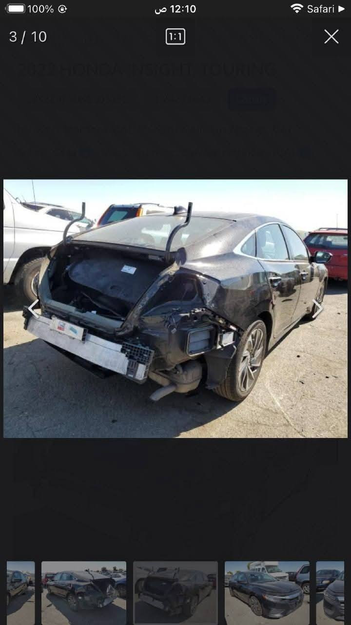 سلام عليكم هوندا انسايت موديل 22تورنك فول مواصفات ضربته من امريكا بس قبق جنطه وانضربت هنا بل عراق مثل ماموضح والسياره بجم كبس السعر70وبيها مجال قليل مكانه بصره رقم ***********
