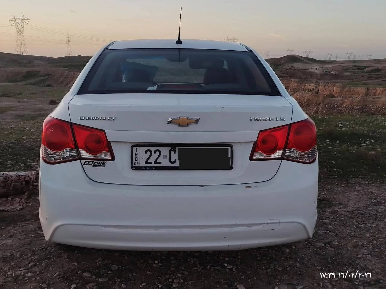 سلام عليكم.. فقط68ورقة
شوفرليت كروز موديل2013خليجي محرك18ماشية 141الف***********
سيارة جاه‍زة گير محرك شر ما مفتوح 
٤اطارات جديد سنويةورقم جديد باقي سنتين ونص.
ملاحظة؛ ربع بونيت صبوغ  شرط بلا دواخل بلا مفتوح و ربع باب صبوغ
