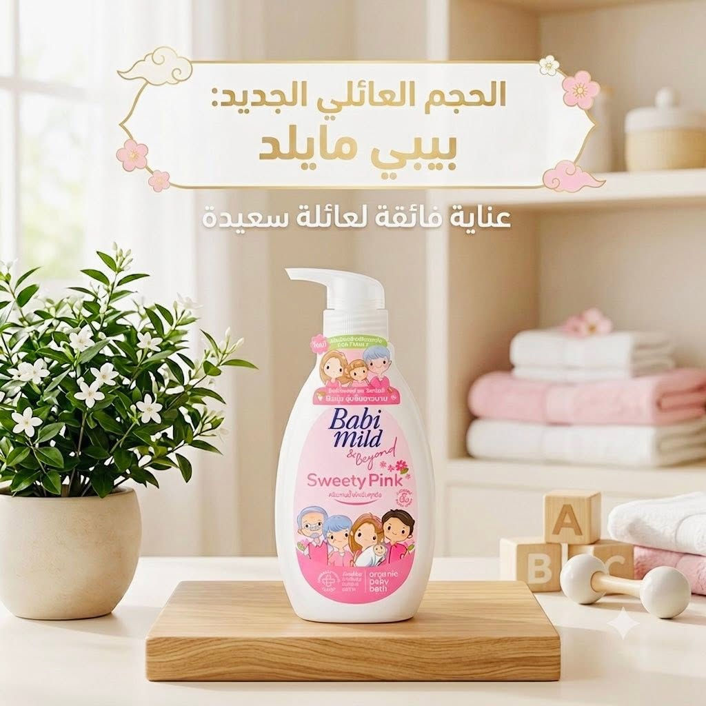 💜 كل العناية اللي يحتاجها طفلك… بمكان واحد! 👶🫧
مجموعة Babi Mild تجمع لكم كل أساسيات العناية اليومية بتركيبة لطيفة وآمنة على بشرة الأطفال، لتمنحهم نعومة وانتعاش من أول يوم.

✨ تحتوي المجموعة على:
🧺 غسول ملابس 1.5 لتر
🛁 شامبو شعر للأطفال
🍼 زيت جسم مرطب
🌸 لوشن جسم
🤍 بودرة جسم

تركيبات لطيفة، بروائح منعشة، ومناسبة للعناية اليومية ببشرة طفلك الحساسة.

📍 زورونا مجمع النرجس للأطفال – داخل مدينة الخيول الترفيهية، مجاور مكتبة فلامنكو.
🚗 يتوفر توصيل داخل وخارج محافظة الديوانية.
📞 للاستفسار والطلبات: ***********. 💜
