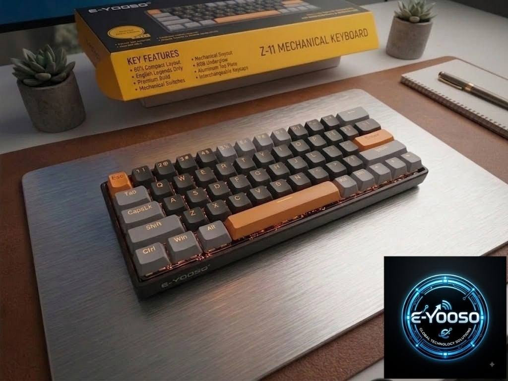 للبيع كيبورد ميكانيكي E-YOOSO Z-11 (جديد)
كيبورد قيمنق احترافي بحجم 60%، مريح وسريع، مثالي للمكتب واللعب.
السويتش: براون (BLACK) - هادئ ومناسب للكتابة والألعاب.
المميزات: سويتشات قابلة للتبديل (Hot-swappable)، كيبل Type-C منفصل.
الإضاءة: إضاءة خلفية أنيقة.

💵 السعر: 15,000الف


**إذا كنت صاحب هذا الإعلان وتريد حذفه لأي سبب، رجاءا أرسل رسالة إلى الدعم الفني**